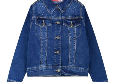 Παιδικό τζην μπουφάν με στρας για κορίτσι | ΜΠΛΕ ΤΖΗΝ - Energiers - 